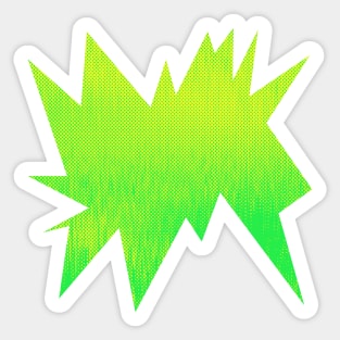 Dynamic Halftone Explosion: A Funky and Edgy Design Sticker